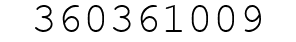 Number 360361009.