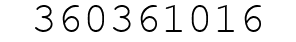 Number 360361016.