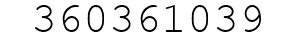 Number 360361039.