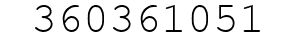 Number 360361051.