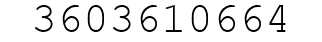 Number 3603610664.