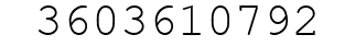 Number 3603610792.