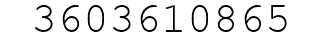 Number 3603610865.