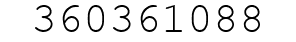 Number 360361088.