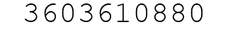 Number 3603610880.