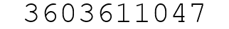Number 3603611047.