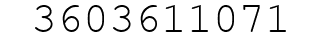 Number 3603611071.