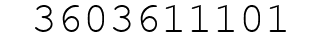 Number 3603611101.