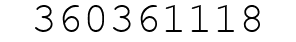Number 360361118.