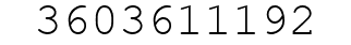 Number 3603611192.