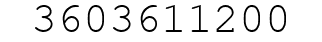 Number 3603611200.