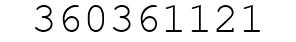 Number 360361121.