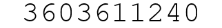 Number 3603611240.