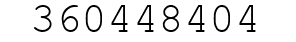 Number 360448404.
