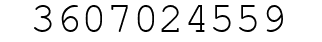 Number 3607024559.