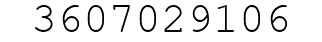 Number 3607029106.