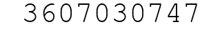 Number 3607030747.