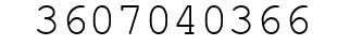 Number 3607040366.