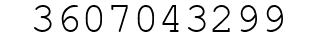 Number 3607043299.