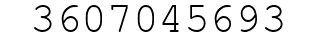 Number 3607045693.