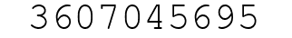 Number 3607045695.