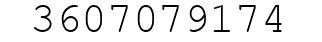 Number 3607079174.