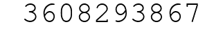 Number 3608293867.
