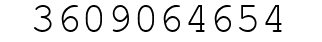 Number 3609064654.