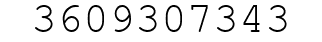 Number 3609307343.