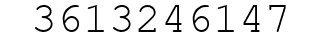 Number 3613246147.