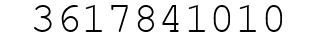 Number 3617841010.