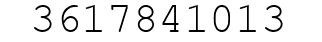Number 3617841013.