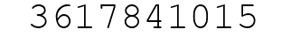 Number 3617841015.