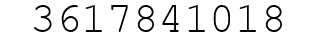 Number 3617841018.