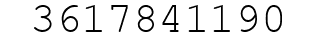 Number 3617841190.
