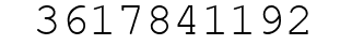 Number 3617841192.