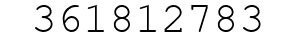 Number 361812783.