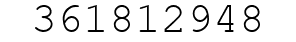 Number 361812948.