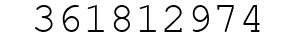 Number 361812974.