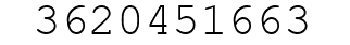Number 3620451663.