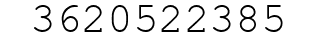 Number 3620522385.
