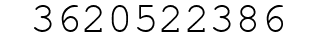Number 3620522386.