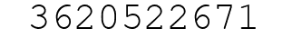 Number 3620522671.