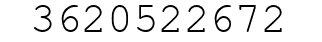 Number 3620522672.