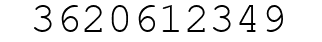 Number 3620612349.