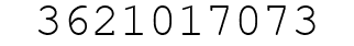 Number 3621017073.