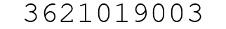 Number 3621019003.