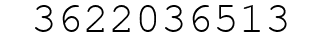Number 3622036513.