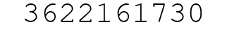 Number 3622161730.