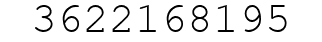 Number 3622168195.